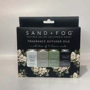 Sand + Fog 4 Fragrance Diffuser Oil Set | Vanilla Coconut Pistachio Gardenia